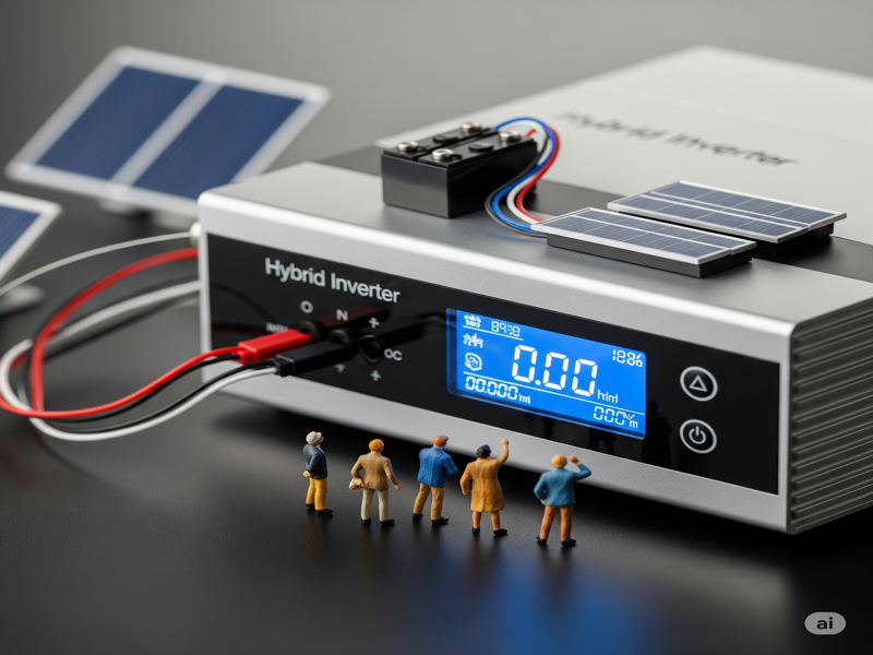 ภาพ Hybrid Inverter และ Battery